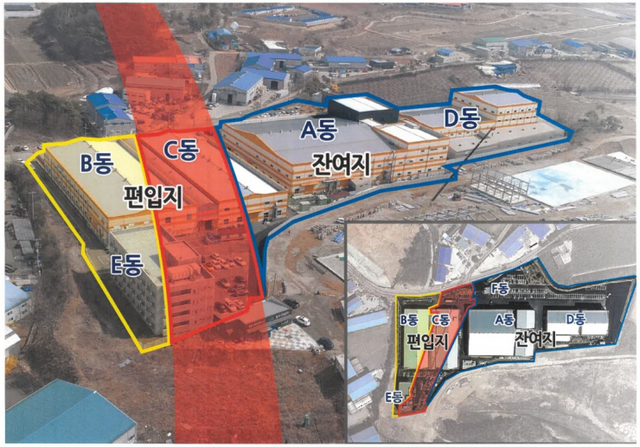 포승-평택 철도건설 공사 구간. (제공: 동우전기)