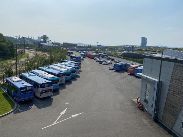 21일 인천 청라차고지 버스 운전원이 코로나19 양성 판정을 받았다. 사진은 버스 차고지(제공: 인천교통공사) ⓒ천지일보 2021.7.21