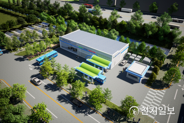 수소충전소 조감도. (제공: 천안시) ⓒ천지일보 2021.8.5