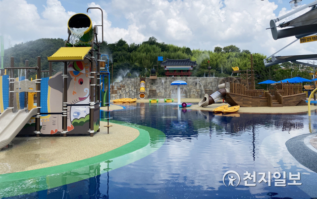 진주 경남혁신도시 물초울공원에 조성된 물놀이장 모습. (제공: LH) ⓒ천지일보 2021.7.26