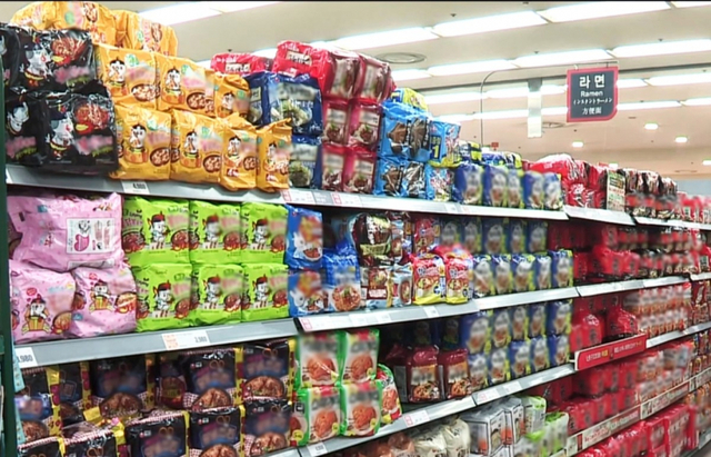 라면 판매대. (출처: 연합뉴스) ⓒ천지일보 2021.9.1