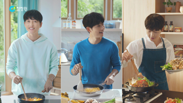 모델로 발탁된 송중기의 청정원 브랜드 캠페인 TV 광고 이미지. (제공: 대상㈜)