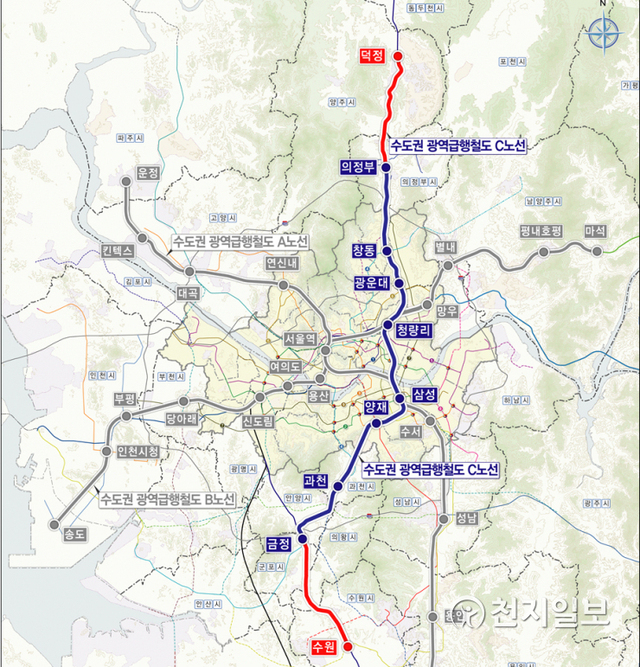 GTX-C노선. (제공: 양주시) ⓒ천지일보 2020.12.18