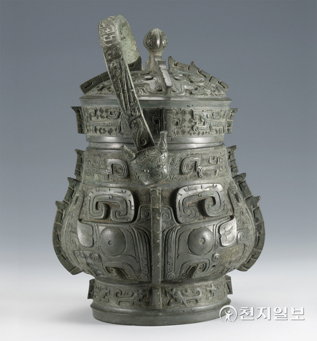 ‘죽유’ 글자가 있는 손잡이 술통 (출처:국립중앙박물관)ⓒ천지일보 2021.9.16