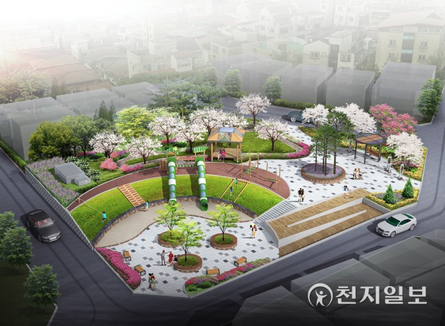 대전 동구 도리어린이공원, 자연생태공원으로 조성하는 리모델링 조감도. (제공: 대전 동구) ⓒ천지일보 2021.9.17