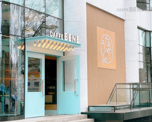 신규 BI가 적용된 카페베네 논현역점. (제공: 카페베네)