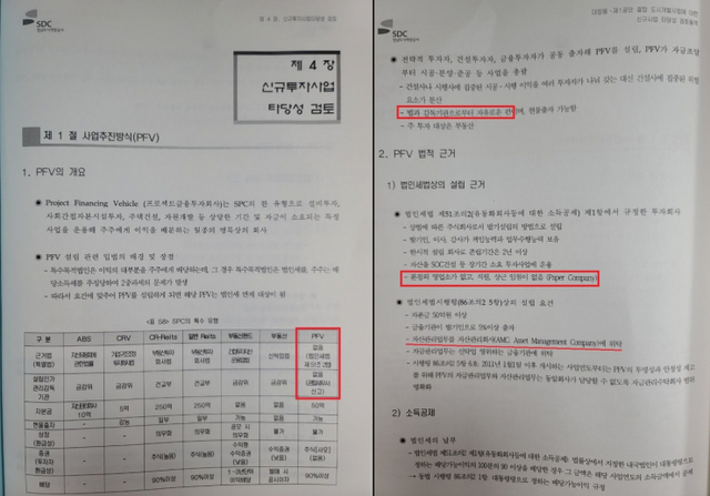 대장동 개발사업 타당성 검토 용역 보고. (제공: 국민의힘 최춘식 의원실)