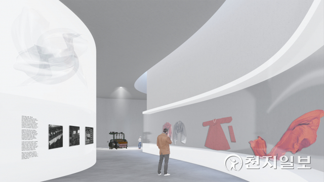 오는 2023년 개관될 진주실크박물관 투시도. (제공: 진주시) ⓒ천지일보 2021.10.18