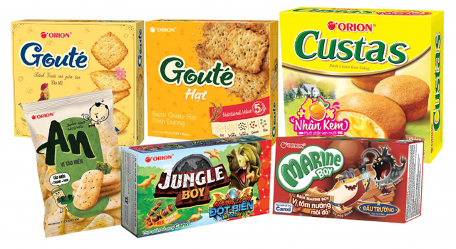 베트남에서 판매되는 ‘착한포장 프로젝트’ 제품. (제공: 오리온)