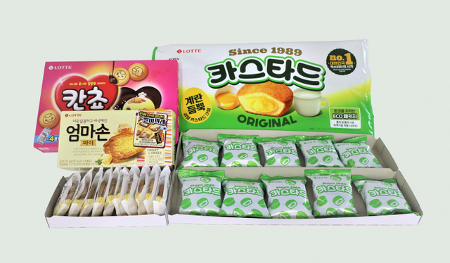 종이 재질로 변경된 롯데제과 제품들. (제공: 롯데제과)
