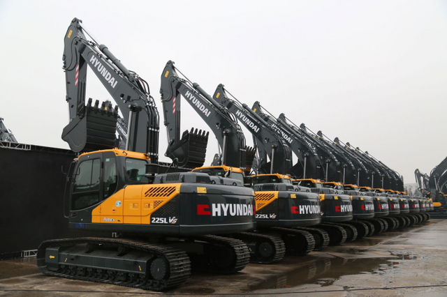 현대건설기계가 중국에 출시한 굴착기. (제공: 현대건설기계)