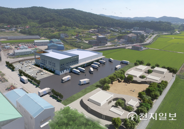 아산시먹거리통합지원센터 조감도. (제공: 아산시) ⓒ천지일보 2021.11.18