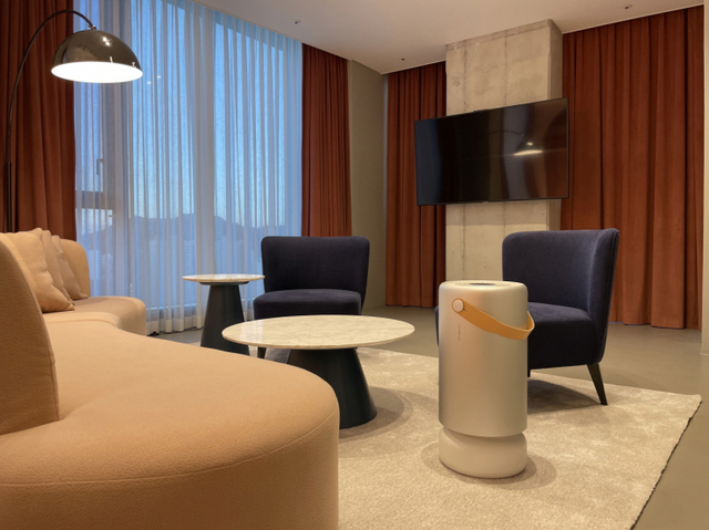 몰리큘의 ‘에어 미니 플러스’와 ‘에어 프로’가 설치된 테이크 호텔. (제공: 몰리큘)