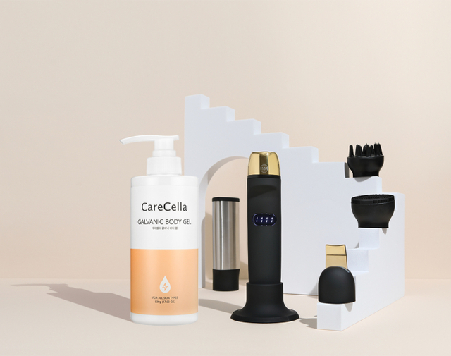 갈바닉 멀티 미용기기 및 바디 겔. (제공: 지쿱)