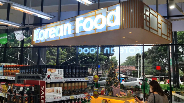 GS더프레시 인도네시아 ‘K-푸드’ 코너. (제공: GS리테일)