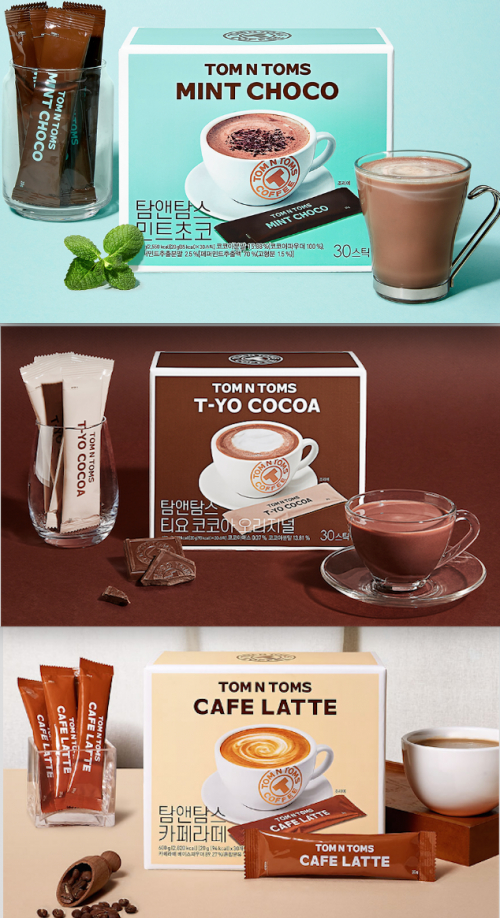 탐앤탐스몰 라떼 스틱 3종 라인업. (제공: 탐앤탐스)