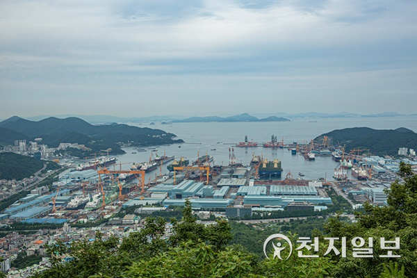 대우조선해양 전경.(제공: 경남도)ⓒ천지일보 2022.1.14