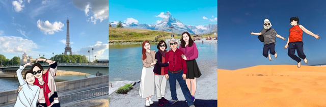 가산사진공모전 수상작 중 여행 관련 사진들. (제공: 광동제약)