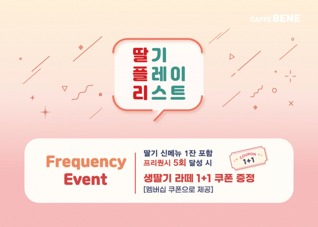 ‘딸기 플레이리스트’ 프로모션 포스터. (제공: 카페베네)