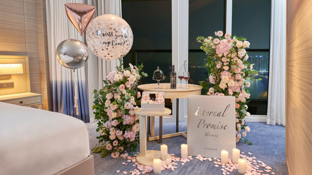 시그니엘 부산 ‘이터널 프로미즈’ 프로포즈 패키지. (제공: 롯데호텔)