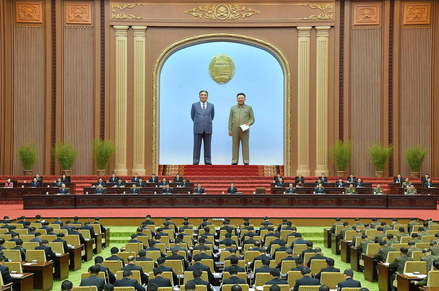북한 최고인민회의 장면. 2022.02.08. (출처: 뉴시스)