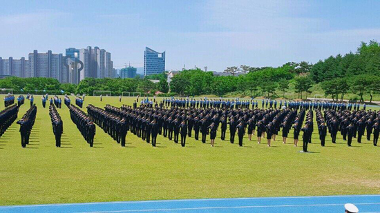 진주 공군교육사령부에서 진행된 임관식 (제공: 세종대학교)