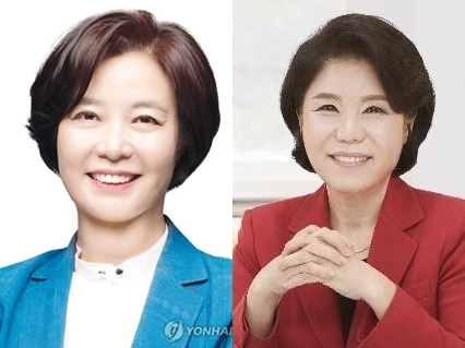 서울 서초갑 재보선에 출마한 더불어민주당 이정근 미래사무부총장(왼쪽) 및 국민의힘 조은희 전 서초구청장. (출처: 연합뉴스)