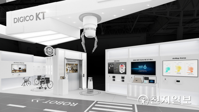 KT 전시관 로봇 존 조감도. (제공: KT) ⓒ천지일보 2022.2.20