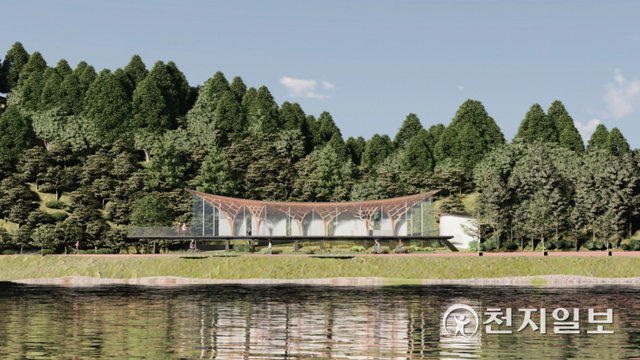 진주시 남강수상레포츠센터 조감도. (제공: 진주시) ⓒ천지일보 2021.12.31