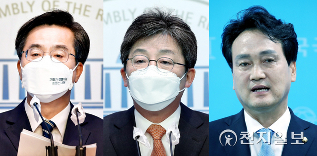 왼쪽부터 새로운물결 김동연 대표, 국민의힘 유승민 전 의원, 더불어민주당 안민석 의원. ⓒ천지일보