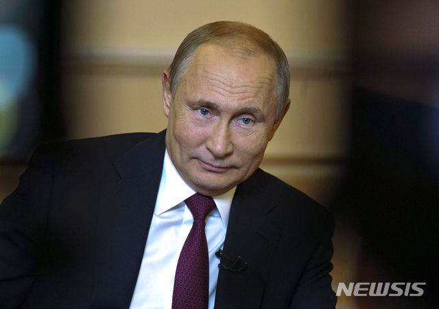 【모스크바=AP/뉴시스】 블라디미르 푸틴 러시아 대통령.