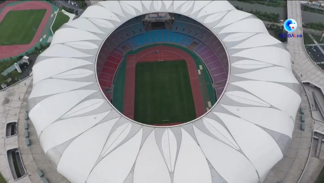 중국 항저우 아시안게임 경기장. (출처: 신화통신 영상 캡처)
