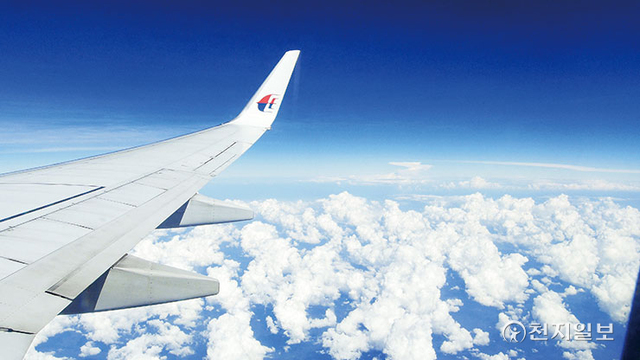2018년 2월 1일 26차 평화순방 중 항공기에서 촬영한 구름 위 사진. (제공: HWPL) ⓒ천지일보 2022.5.16
