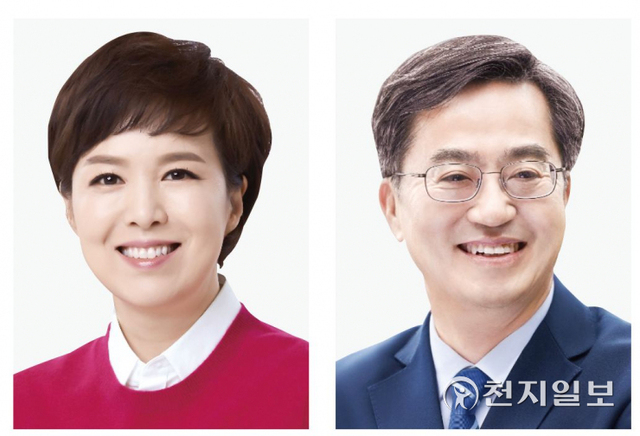 국민의힘 김은혜 후보(왼쪽)와 더불어민주당 김동연 후보. (제공: 캠프) ⓒ천지일보 2022.5.15