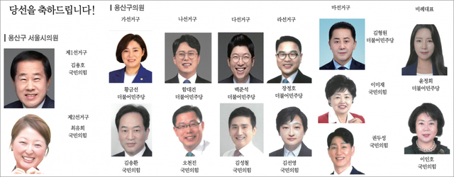 6.1 지방선거 용산구 서울시의원, 구의원 당선자들 ⓒ천지일보 2022.6.3