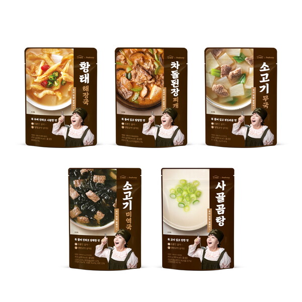 ‘수미네 국·탕류 간편식’ 5종. (제공: 프레시지)