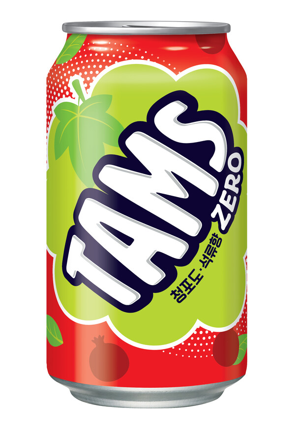 탐스제로 청포도석류향 355㎖ 캔 제품. (제공: 롯데칠성음료)