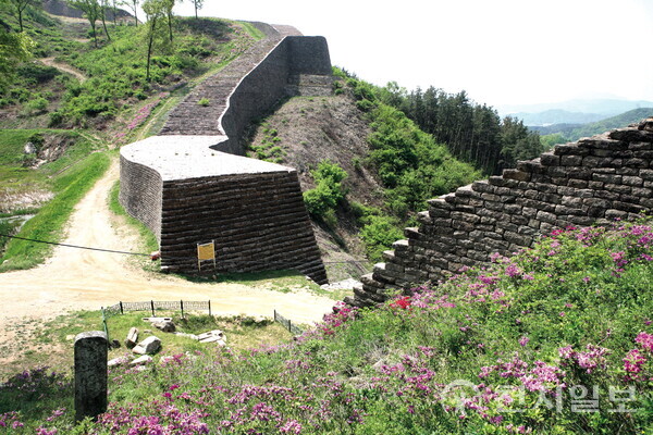 보은군 삼년산성 진입부 (출처: 독립기념관)