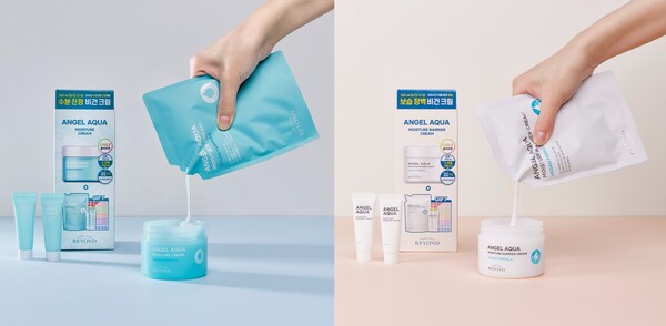 비욘드 엔젤아쿠아 크림 2종 러브어스 에디션. (제공: LG생활건강)