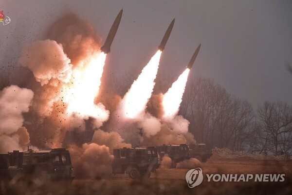 북한 미사일 발사. (출처: 연합뉴스)