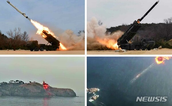 [서울=뉴시스] 북한은 조선노동당 중앙군사위원회가 21일부터 23일까지 새로운 수중공격형무기체계에 대한 시험을 진행했다고 24일 밝혔다.2023.03.24