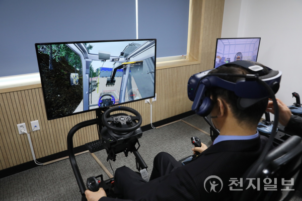 VR시뮬레이터 교육센터 (제공: 남서울대학교)ⓒ천지일보 2023.03.28.