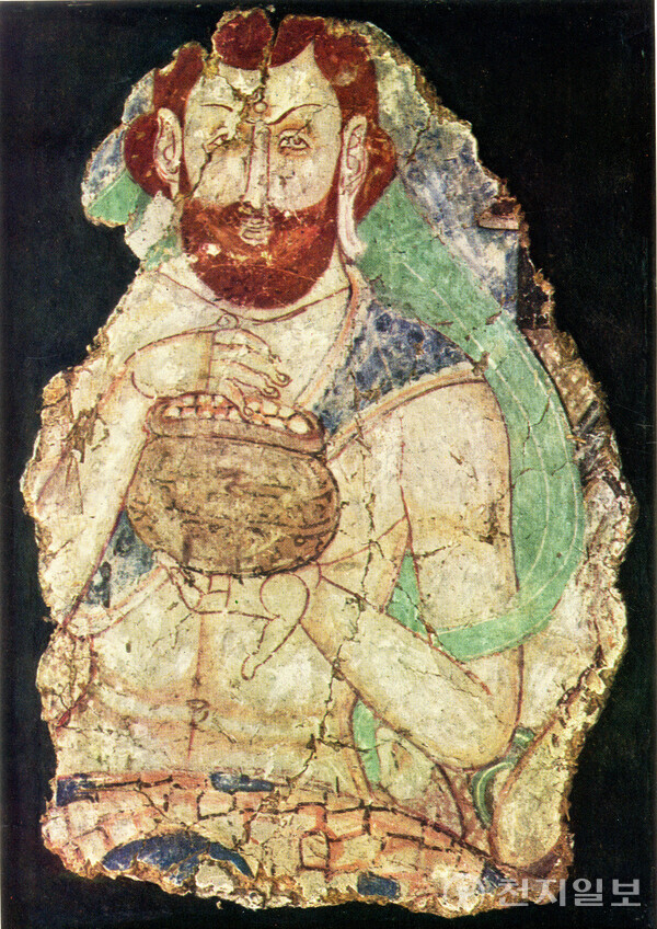 도 5. 드로나(Drona) 분사리도. 키질 석굴(원굴사 벽화, 5~6세기) ⓒ천지일보 2023.04.21.
