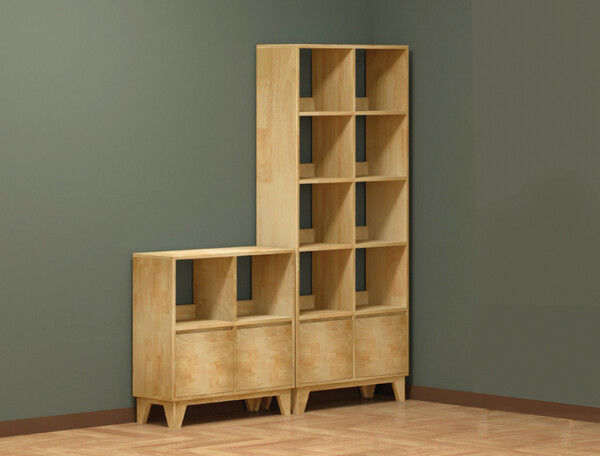 환경부 ‘친환경’ 인증을 받은 고무나무 원목 친환경 가구인 다용도 가구 (제공: 서원퍼니처)