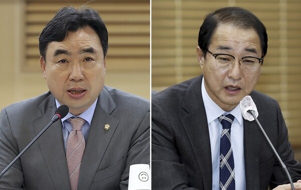 윤관석(왼쪽), 이성만 의원 (출처: 연합뉴스)