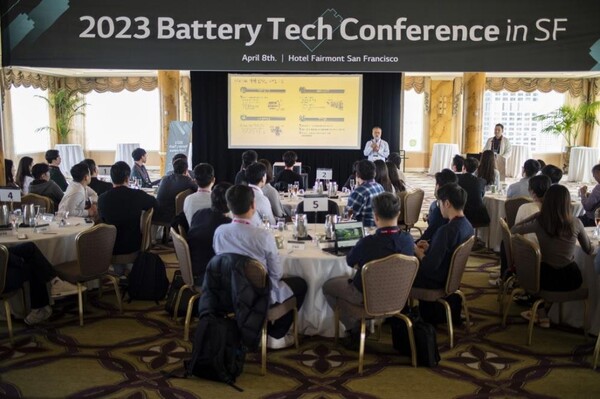지난달 8일(현지시간) 미국 샌프란시스코 페어몬트 호텔에서 열린 LG에너지솔루션 글로벌 인재 채용 행사 BTC(Battery Tech Conference). (제공: LG에너지솔루션) ⓒ천지일보DB