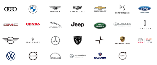 한국수입자동차협회(KAIDA)에 가입한 브랜드 로고. (출처: 한국수입자동차협회 홈페이지 캡처) ⓒ천지일보 2023.06.05