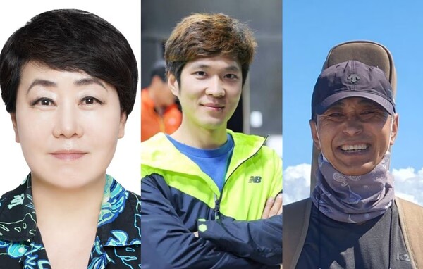 LG 의인상 수상자로 선정된 (왼쪽부터) 이예분(54)씨, 이은필(37)씨, 최인찬(62)씨. (제공: LG) ⓒ천지일보 2023.07.18.