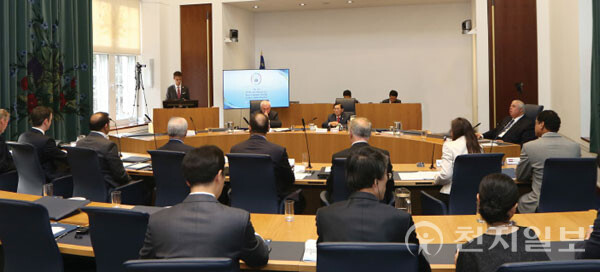 5단계 제2차 HWPL 국제법 제정 평화 위원회 초안 회의. (제공: HWPL) ⓒ천지일보 2023.07.27.