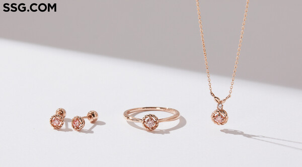 핑크 랩그로운 다이아몬드 액세서리. (제공: SSG닷컴)
